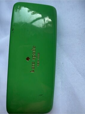 Kate Spade New York Green Blue Hard Eyeglasses Sunglasses Case